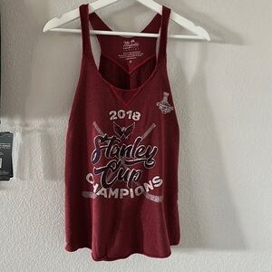 NHL Washington Capitals Hockey Tank Top Shirt M Stanley Cup Champions